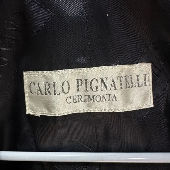 Elegant Black Pinstripe Men's Vest - Picture 5 of 6